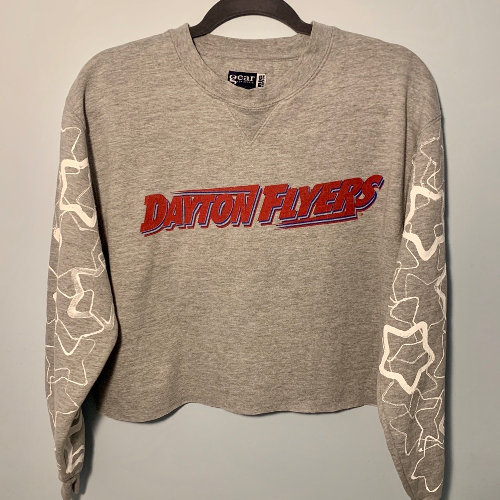 ☆ custom cropped Dayton star crew neck ☆